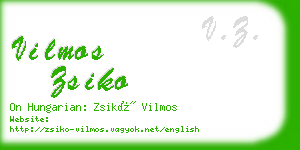 vilmos zsiko business card